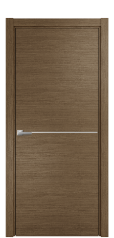 Дверь межкомнатная Slot 10-001 Цвет Дуб Шоколад Покрытие Шпон масло  Наличник L 75 Цена 47975