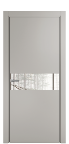 Дверь межкомнатная Ветро 11 Цвет Серый Шелк Покрытие Эмаль  Наличник L 75 Цена 45575