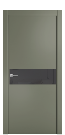 Дверь межкомнатная Ветро 11 Цвет Зеленый Покрытие Эмаль  Наличник L 75 Цена 47073
