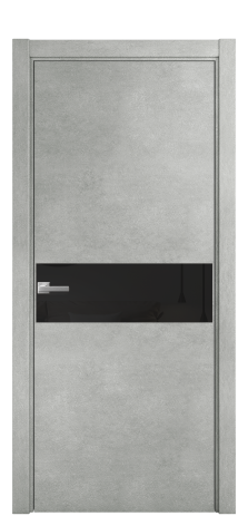 Дверь межкомнатная Ветро 11 Цвет Бетон серый Покрытие ПВХ ФАКТУРНЫЕ Наличник L 75 Цена 34100