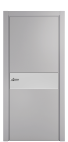 Дверь межкомнатная Ветро 11 Цвет Галечный Покрытие Эмаль  Наличник L 75 Цена 47073