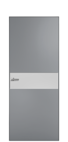 Дверь межкомнатная Ветро 11 Цвет Гриджио Покрытие Эмаль  Наличник Скрытый короб хром Цена 47048