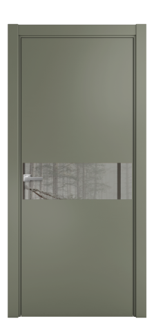 Дверь межкомнатная Ветро 11 Цвет Зеленый Покрытие Эмаль  Наличник L 75 Цена 47573