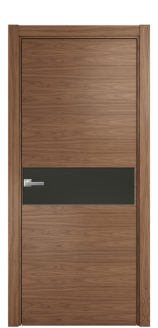 Дверь межкомнатная Ветро 11 Цвет Американский Орех Покрытие Шпон натуральный  Наличник L 75 Цена 56200