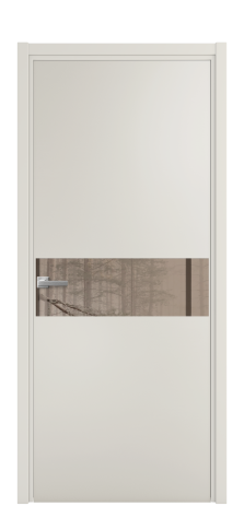 Дверь межкомнатная Vetro 11 Цвет Дымчатый Покрытие Эмаль  Наличник L 50 Цена 46075