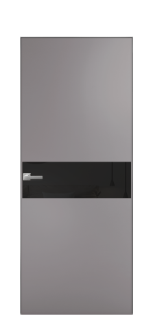 Дверь межкомнатная Vetro 11 Цвет Ирис Покрытие Эмаль  Наличник Скрытый короб хром Цена 45550