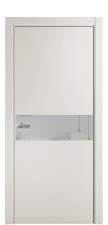 Дверь межкомнатная Vetro 11 Цвет Лайт Грей Покрытие ПВХ SOFT (ПЭТ) Наличник L 75 Цена 29080