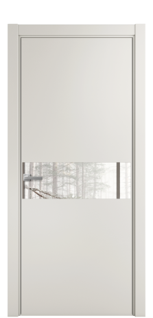 Дверь межкомнатная Vetro 11 Цвет Лайт Грей Покрытие ПВХ SOFT (ПЭТ) Наличник L 75 Цена 28580