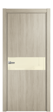 Дверь межкомнатная Vetro 11 Цвет Maderaira oak sand Покрытие ПВХ WOOD NATURAL Наличник L 75 Цена 33550