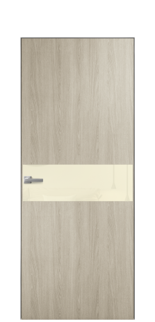 Дверь межкомнатная Vetro 11 Цвет Maderaira oak sand Покрытие ПВХ WOOD NATURAL Наличник Скрытый короб хром Цена 57610