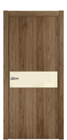 Дверь межкомнатная Vetro 11 Цвет Орех NY классический Покрытие ПВХ WOOD NATURAL Наличник L 75 Цена 33550