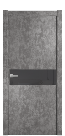 Дверь межкомнатная Vetro 11 Цвет Ice cacao Покрытие ПВХ ORIGINAL Наличник L 75 Цена 33550