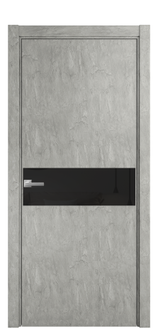 Дверь межкомнатная Vetro 11 Цвет Скол камня грей Покрытие ПВХ ORIGINAL Наличник L 75 Цена 33550