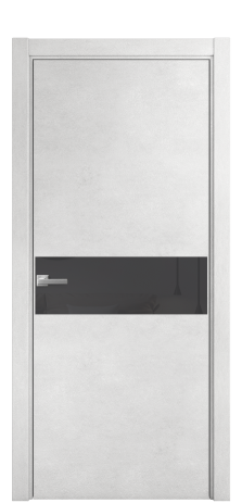 Дверь межкомнатная Vetro 11 Цвет Бетон известковый Покрытие ПВХ ORIGINAL Наличник L 75 Цена 33550