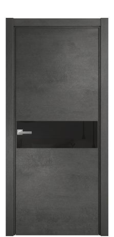 Дверь межкомнатная Vetro 11 Цвет Камень темный Покрытие ПВХ ORIGINAL Наличник L 75 Цена 33550