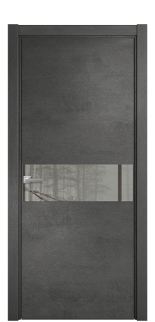 Дверь межкомнатная Vetro 11 Цвет Камень темный Покрытие ПВХ ORIGINAL Наличник L 75 Цена 34050