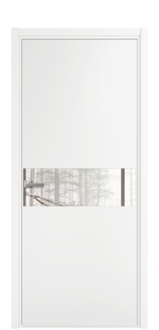 Дверь межкомнатная Vetro 11 Цвет Белый Покрытие Эмаль  Наличник L 50 Цена 38865