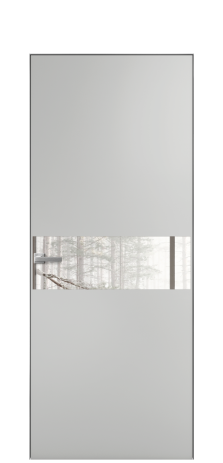 Дверь межкомнатная Vetro 11 Цвет Телегрей Покрытие Эмаль  Наличник Скрытый короб хром Цена 61810