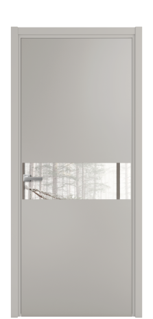 Дверь межкомнатная Vetro 11 Цвет Серый Шелк Покрытие Эмаль  Наличник L 50 Цена 44675