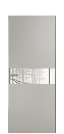 Дверь межкомнатная Vetro 11 Цвет Серый Шелк Покрытие Эмаль  Наличник Скрытый короб хром Цена 61810