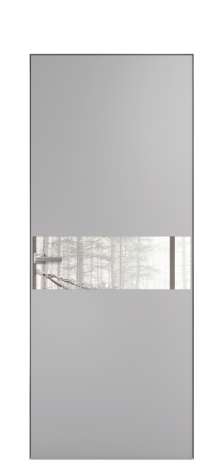 Дверь межкомнатная Vetro 11 Цвет Галечный Покрытие Эмаль  Наличник Скрытый короб хром Цена 61810