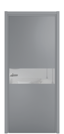 Дверь межкомнатная Vetro 11 Цвет Гриджио Покрытие Эмаль  Наличник L 50 Цена 45175