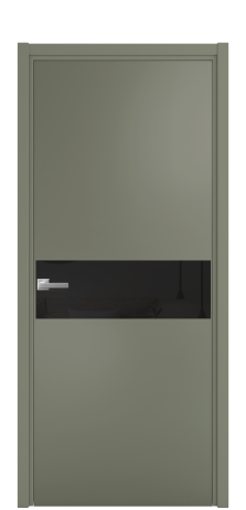 Дверь межкомнатная Vetro 11 Цвет Зеленый Покрытие Эмаль  Наличник L 50 Цена 44675
