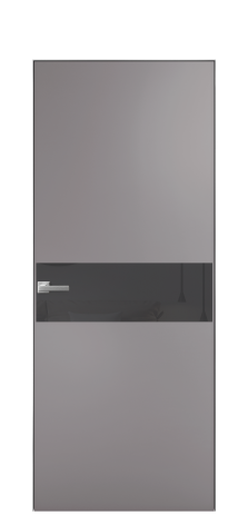 Дверь межкомнатная Vetro 11 Цвет Ирис Покрытие Эмаль  Наличник Скрытый короб хром Цена 61810