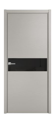 Дверь межкомнатная Vetro 11 Цвет Ясень Серый Шелк Покрытие Шпон крашеный  Наличник L 50 Цена 48025