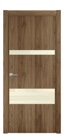 Дверь межкомнатная Vetro 12 Цвет Орех NY классический Покрытие ПВХ WOOD NATURAL Наличник L 75 Цена 33550