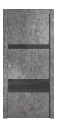 Дверь межкомнатная Vetro 12 Цвет Ice cacao Покрытие ПВХ ORIGINAL Наличник L 75 Цена 33550