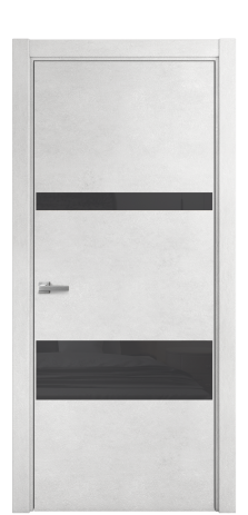 Дверь межкомнатная Vetro 12 Цвет Бетон известковый Покрытие ПВХ ORIGINAL Наличник L 75 Цена 33550