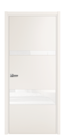 Дверь межкомнатная Vetro 12 Цвет Молочный Покрытие Эмаль  Наличник L 50 Цена 44675