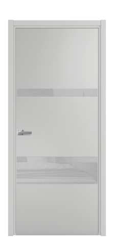 Дверь межкомнатная Vetro 12 Цвет Телегрей Покрытие Эмаль  Наличник L 50 Цена 45425