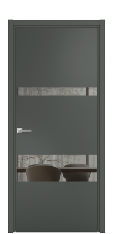 Дверь межкомнатная Vetro 12 Цвет Пихтовый Покрытие Эмаль  Наличник L 50 Цена 45175