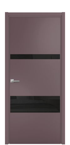 Дверь межкомнатная Vetro 12 Цвет Лиловый Покрытие Эмаль  Наличник L 50 Цена 44675