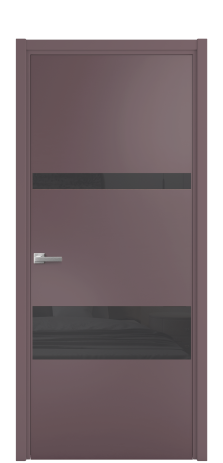 Дверь межкомнатная Vetro 12 Цвет Лиловый Покрытие Эмаль  Наличник L 50 Цена 44675