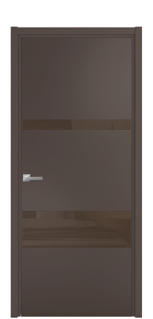 Дверь межкомнатная Vetro 12 Цвет Коричневый Покрытие Эмаль  Наличник L 50 Цена 44675