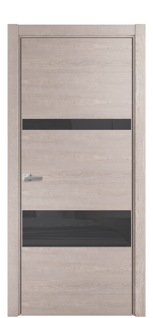 Дверь межкомнатная Vetro 12 Цвет Дуб Имбирь Покрытие Шпон натуральный  Наличник L 75 Цена 51150