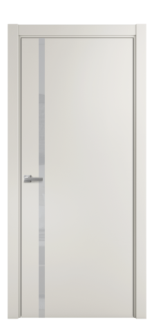 Дверь межкомнатная Vetro 13 Цвет Лайт Грей Покрытие ПВХ SOFT (ПЭТ) Наличник L 75 Цена 29080
