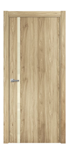 Дверь межкомнатная Vetro 13 Цвет Орех NY светлый Покрытие ПВХ WOOD NATURAL Наличник L 75 Цена 33550