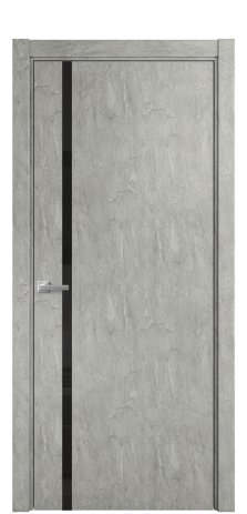 Дверь межкомнатная Vetro 13 Цвет Скол камня грей Покрытие ПВХ ORIGINAL Наличник L 75 Цена 33550