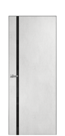 Дверь межкомнатная Vetro 13 Цвет Бетон известковый Покрытие ПВХ ORIGINAL Наличник Скрытый короб хром Цена 42010