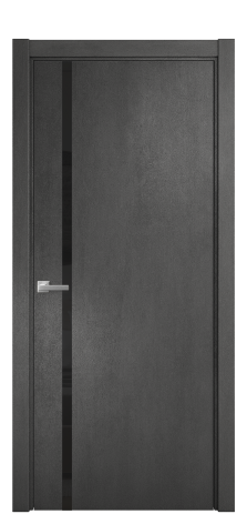 Дверь межкомнатная Vetro 13 Цвет Камень темный Покрытие ПВХ ORIGINAL Наличник L 75 Цена 33550