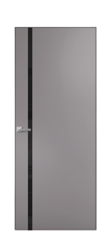 Дверь межкомнатная Vetro 13 Цвет Ирис Покрытие Эмаль  Наличник Скрытый короб хром Цена 61810