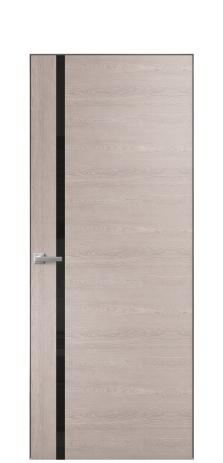 Дверь межкомнатная Vetro 13 Цвет Дуб Имбирь Покрытие Шпон натуральный  Наличник Скрытый короб хром Цена 66110