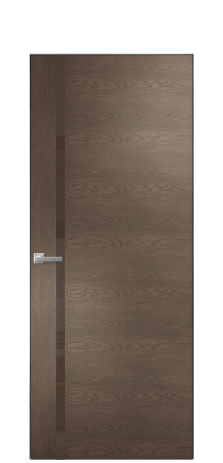 Дверь межкомнатная Vetro 13 Цвет Дуб Марракеш Покрытие Шпон натуральный  Наличник Скрытый короб хром Цена 66110