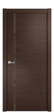 Дверь межкомнатная Vetro 13 Цвет Каштановый Орех Покрытие Шпон натуральный  Наличник L 75 Цена 55050
