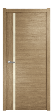 Дверь межкомнатная Vetro 13 Цвет Дуб Янтарь Покрытие Шпон масло  Наличник L 75 Цена 53075