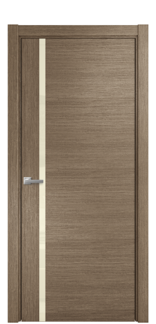 Дверь межкомнатная Vetro 13 Цвет Дуб Кофе Покрытие Шпон масло  Наличник L 75 Цена 53075
